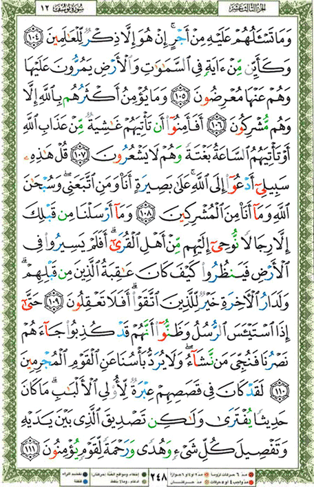 Quran page 248 — Surah Yusuf (يوسف) — Holy Quran Al-Karim