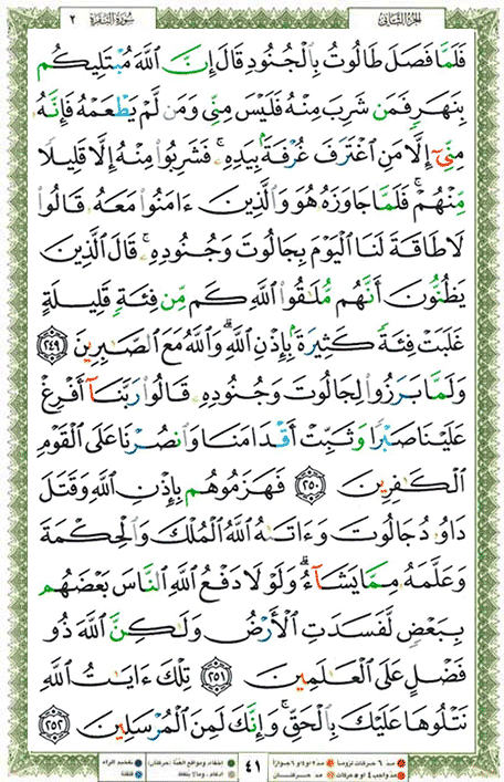 Quran page 41 — Surah Al-Baqara (البقرة) — Holy Quran Al-Karim