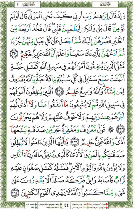 Quran page 44 — Surah Al-Baqara (البقرة) — Holy Quran Al-Karim