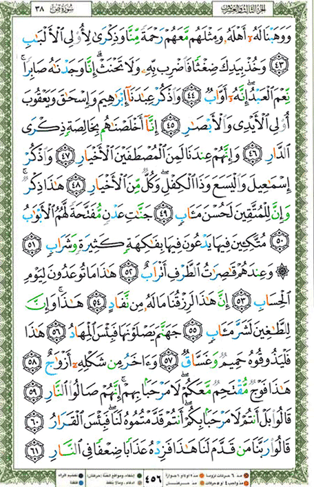 Quran page 456 — Surah Sad (ص) — Holy Quran Al-Karim