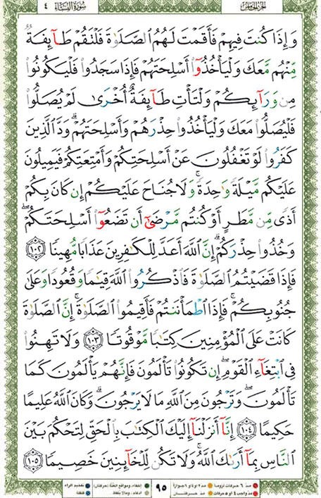 Quran page 95 — Surah An-Nisa (النساء) — Holy Quran Al-Karim
