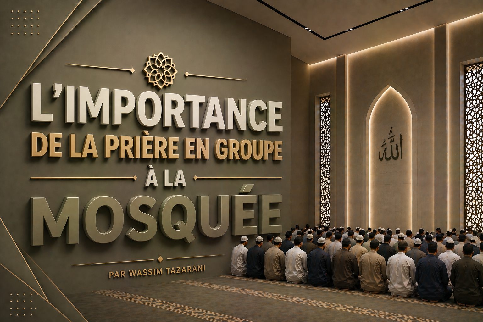 L'importance de la prière en groupe à la mosquée