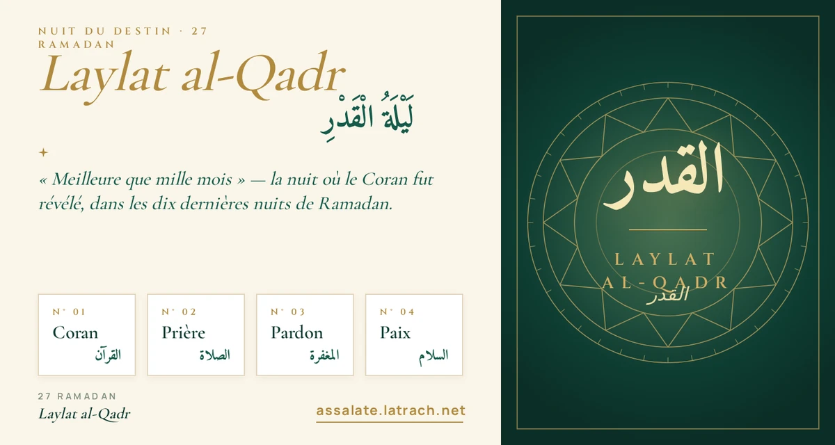 Laylat al-Qadr 2027 / 1448 H — la Nuit du Destin, 27 Ramadan