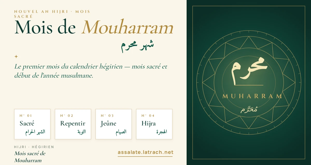 Nouvel An Hijri 1448 H — 1er Muharram, la Hijra et Achoura