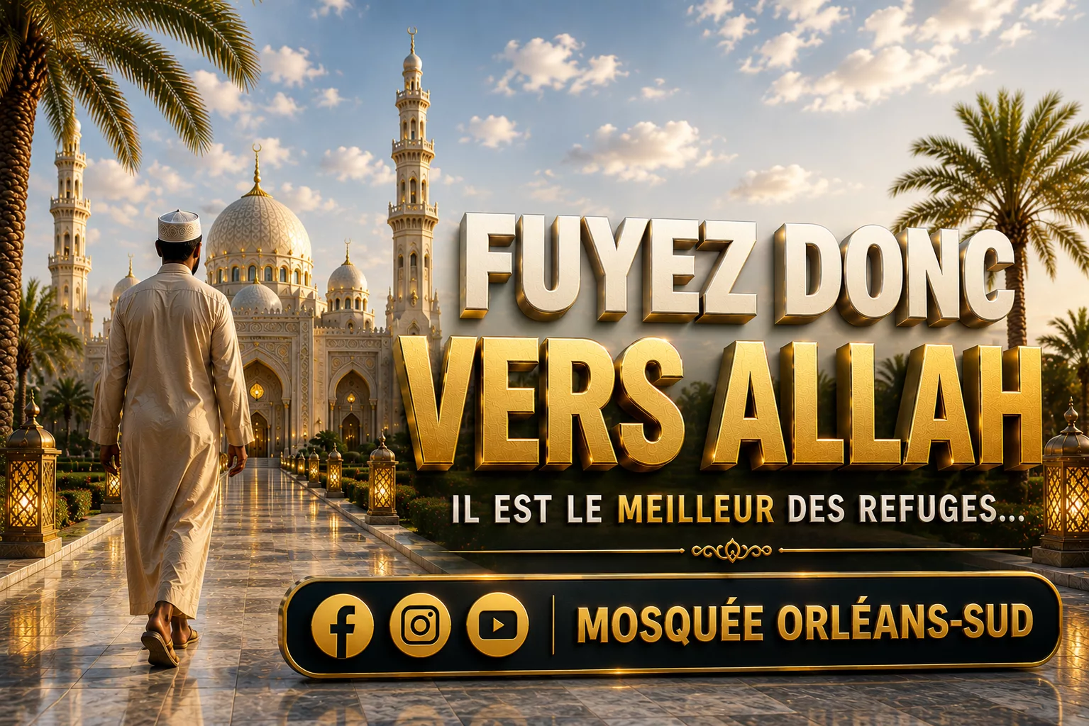 FUYEZ DONC VERS ALLAH,    Il est le Meilleur des refuges...