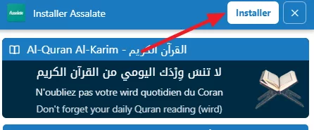 ✨ Restez connecté aux heures de prière avec les notifications Assalate