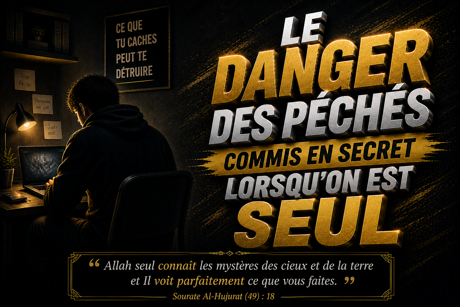 Le danger des péchés commis en secret lorsqu’on est seul